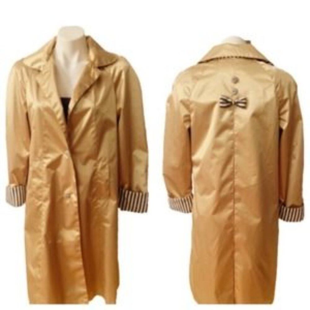 Giacca Gold Jacket Raincoat Size 12 - Picture 14 of 14